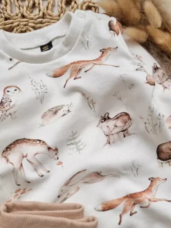Body niemowlęce zwierzątka lasu