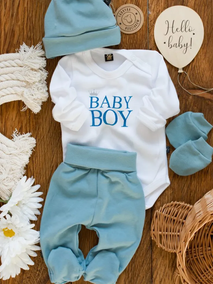 Body z brokatowym nadrukiem baby boy