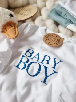 Body z brokatowym nadrukiem baby boy