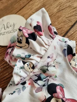 Body z falbankami krótki rękaw myszka minnie
