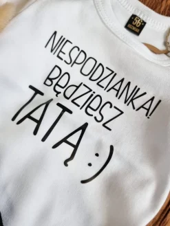 Body z nadrukiem Niespodzianka! Będziesz tatą