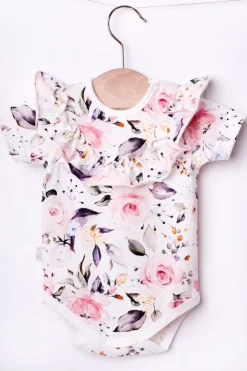 Body z ozdobnym wykończeniem z krótkim rękawem