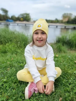 Czapka dla dziecka cytrynka + komin