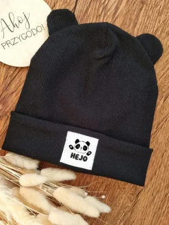 Czapka dla dziecka panda hejo + komin