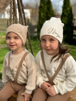 Czapka dla dziecka z imieniem + komin