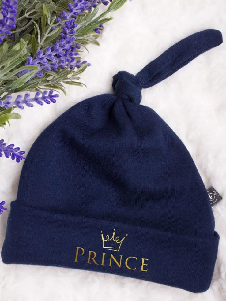 Czapka dla niemowlaka z nadrukiem prince