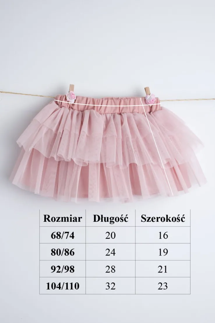 Czarna spódniczka tiulowa