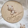 Drewniana tabliczka metryczka misio mały słodziak