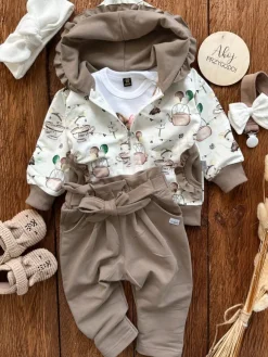 Dziewczęcy dres myszka w filiżance rozmiar 110