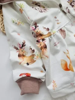 Dziewczęcy dres z uszami zajączka zwierzątka