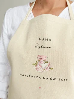 Fartuch kuchenny z nadrukiem mama najlepsza na świecie