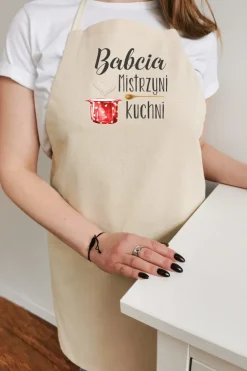 Fartuch kuchenny z nadrukiem Babcia mistrzyni kuchni