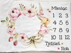 Fotomata kocyk do zdjęć kwiaty róż