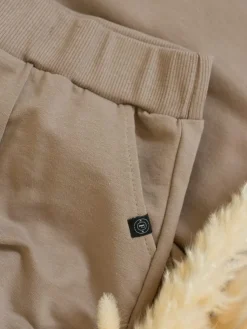 Kawowy komplet dresowy odlotowy chłopak bluza + spodnie