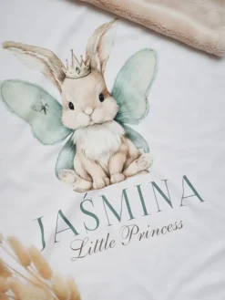 Kocyk dla niemowląt króliczek little princess
