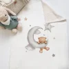 Kocyk dla niemowląt misio na księżycu