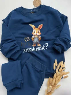 Komplet dla dziecka co by tu zmalować (bluza + spodnie)