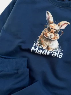 Komplet dla dziecka króliczek niezły mądrala (bluza + spodnie)