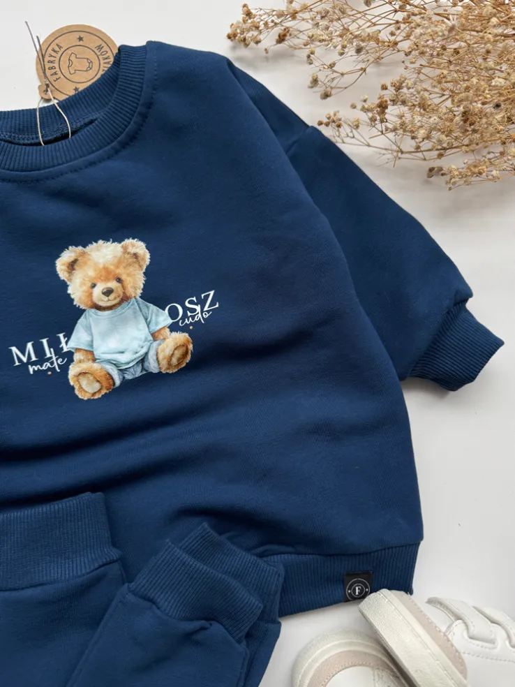 Komplet dla dziecka misiek małe cudo (bluza + spodnie)
