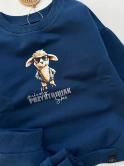 Komplet dla dziecka z owieczką niezły przystojniak (bluza + spodnie)