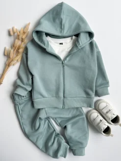 Komplet dresowy dla dziecka niebieski (bluza + spodnie)
