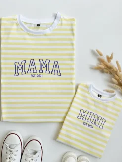 Komplet koszulek w paski MAMA MINI