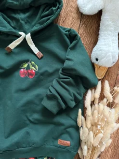 Komplet wisienki bluza z kapturem + getry