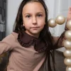 Kołnierzyk dziecięcy brązowy