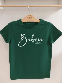 Koszulka damska z nadrukiem Babcia est.