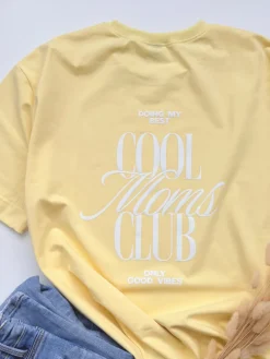 Koszulka damska z nadrukiem cool moms club