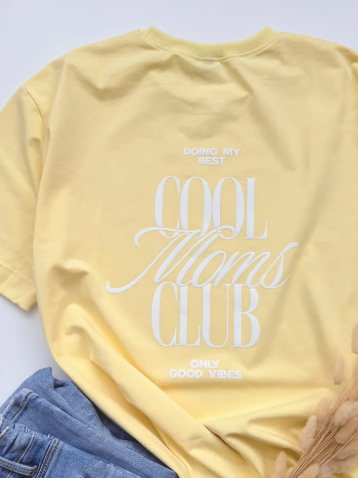 Koszulka damska z nadrukiem cool moms club