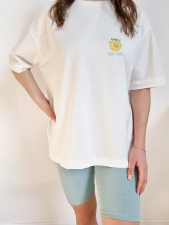 Koszulka damska z nadrukiem cytryny Girl Gang