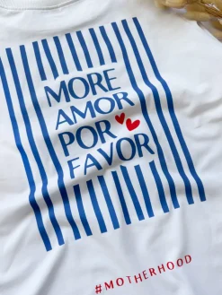 Koszulka damska z nadrukiem more amor por favor