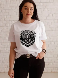 Koszulka damska z nadrukiem mama bear