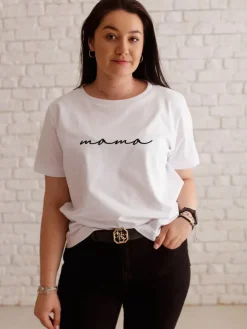 Koszulka damska z nadrukiem mama