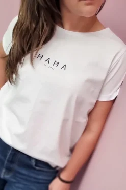 Koszulka damska z nadrukiem mama est + rok
