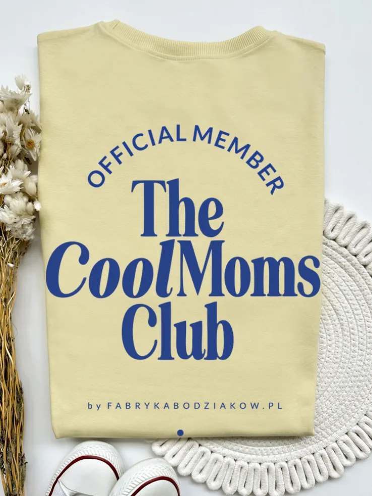 Koszulka damska z nadrukiem the cool moms club