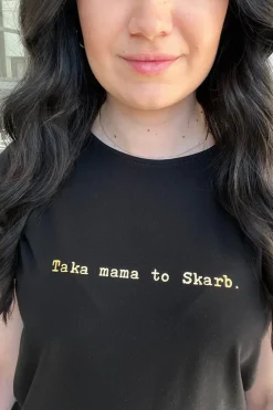 Koszulka damska z nadrukiem taka mama to skarb