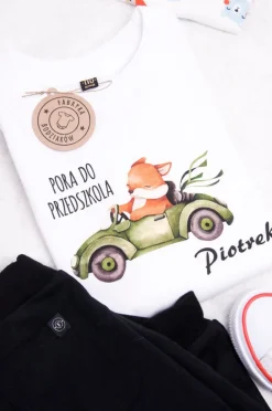 Koszulka dla dziecka pora do przedszkola + imię