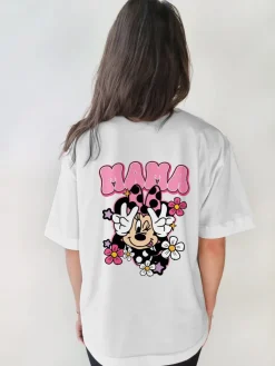 Koszulka dla mamy z nadrukiem myszki Minnie