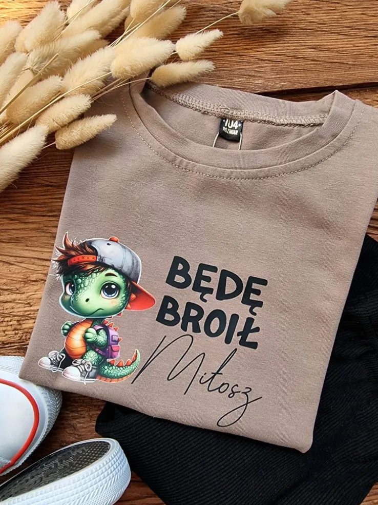 Koszulka dziecięca będę broił
