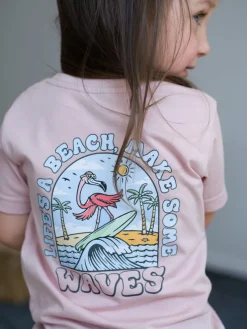 Koszulka dziecięca z nadrukiem life’s a beach