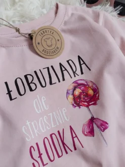 Koszulka dziecięca z nadrukiem strasznie słodka