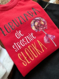 Koszulka dziecięca z nadrukiem strasznie słodka