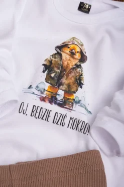 Koszulka dziecięca z nadrukiem oj, będzie dziś mokro