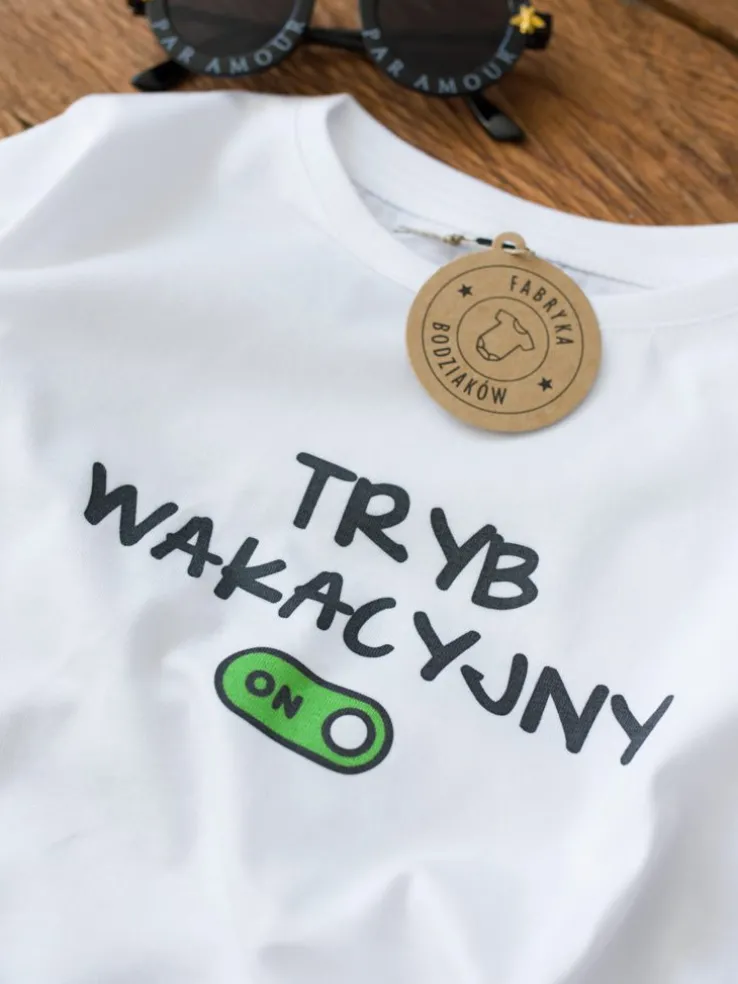 Koszulka dziecięca z nadrukiem tryb wakacyjny