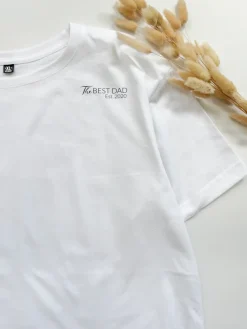 Koszulka męska z nadrukiem the best dad est.