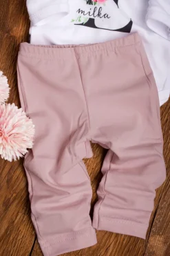 Legginsy brudny róż