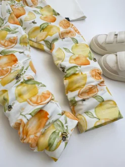 Legginsy dziecięce cytrusowy sad