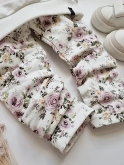 Legginsy dziecięce różane wariacje